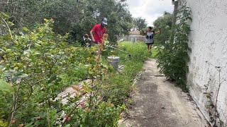 I RISK EVERYTHING mowing this yard AFTER HOMEOWNER LEAVES FOR WORK [upl. by Eselehs]