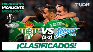 Highlights  Betis 0320 Zenit  UEFA Europa League  Playoffs  TUDN [upl. by Dlared]