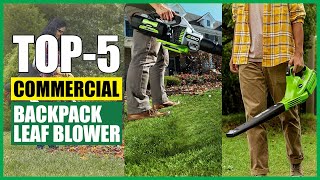 Top 5 Best Commercial Backpack Leaf Blower  Best Battery Powered Leaf Blower Reviews [upl. by Florri]