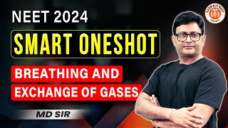 BREATHING AND EXCHANGE OF GASES CLASS 11 ONE SHOT  NEET 2024  SMART ONE SHOT  ZOOLOGY BY MD SIR [upl. by Jael]