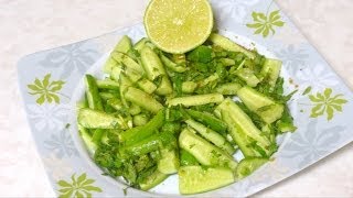 Masala Kakdi  Spicy Indian Cucumber Salad Recipe by Bhavna [upl. by Trimmer]