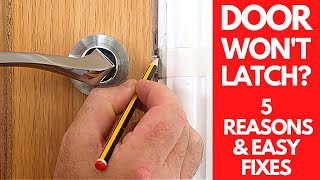 How to Fix a Door That Wont Latch [upl. by Mcquade]