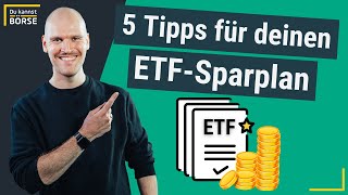 5 Tipps für deinen ersten ETFSparplan 💰 [upl. by Yup846]