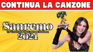 QUIZ  CONTINUA LA CANZONE Canzoni Di Sanremo 2024 [upl. by Salamone]