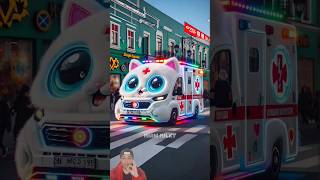 ❤ Evolution of Cat  Police Ambulance 🥰 Miaw Milky ✅️ cat cute love shorts [upl. by Nylaras]