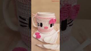 crochet coffee cup cozy [upl. by Medlin]