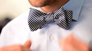 How to Tie a Bow Tie  Mens Fashion [upl. by Notyrb]