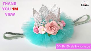 DIY Crown Headband Ideas for baby  by Elysia Handmade [upl. by Matta869]