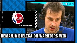 Nemanja Bjelica on Warriors win over Kings overcoming adversity from injuries  NBA on ESPN [upl. by Enyleuqcaj]