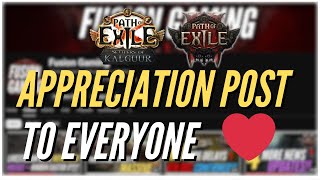 Path Of Exile  Appreciation Post To All Path Of Exile Viewers Of My Channel [upl. by Burkhardt977]