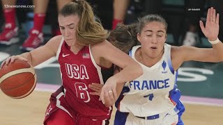 US womens basketball wins gold to close out 2024 Paris Olympics [upl. by Analem]