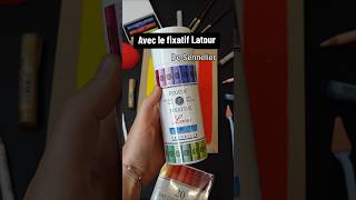 On test le fixatif Latour de Sennelier art artshorts dessin artsupplies test pastel [upl. by Esoj]