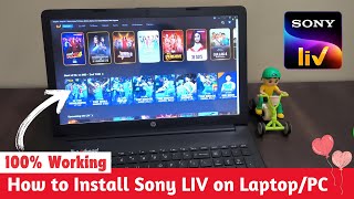 How To Download amp Install Sony LIV App in LaptopPC 📥  Sony LIV App Laptop Par Install Kaise Kare [upl. by Haman]