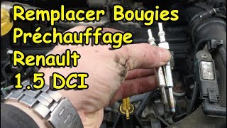 COMMENT REMPLACER LES BOUGIES DE PRÉCHAUFFAGE SUR RENAULT 15 DCI [upl. by Otes]