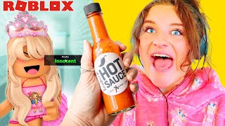 EAT SPICY SAUCE IF YOU LOSE in Murderer Mystery Roblox Gaming w The Norris Nuts [upl. by Allerbag]