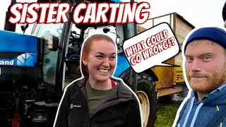 SISTER CARTING SILAGE DISASTER [upl. by Onairda]