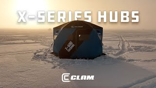 Clam XSERIES Thermal Hub Ice Fishing Shelters [upl. by Osnerol]