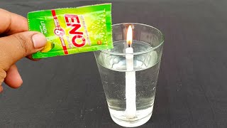 Amazing Candle Tricks  Science Experiment with Candle and Eno [upl. by Ahsiral]