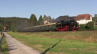 Sonderzüge und Lokparade beim Heizhausfest im Sächsischen Eisenbahnmuseum ChemnitzHilbersdorf 2024 [upl. by Howe]