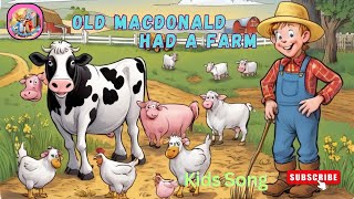 Old MacDonald Farm  Nursery Rhymes amp Kids Songs cartoon [upl. by Lapides393]