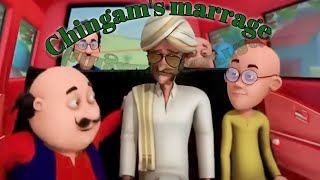 Chingam sir ki shaadi  chingams marriage Motu Patlu Hindi cartoon 😊😊 [upl. by Egap]