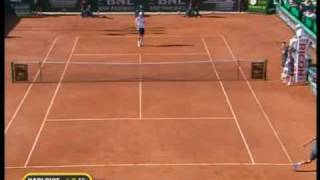 Rome 09 2R Roger v Karlovic Highlights [upl. by Atiuqam9]