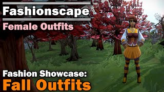 Fashionscape Showcase FallAutumn Outfits  Runescape Female Outfits [upl. by Netneuq]