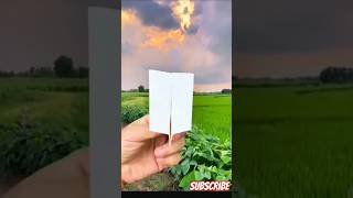 Flattopped paper airplane folding is easy and easy to learn Popular Easytolearn origami tutori [upl. by Ellenaej]