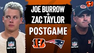 Joe Burrow amp Zac Taylor React to Week 1 LOSS  Bengals vs Patriots [upl. by Aleahcim]