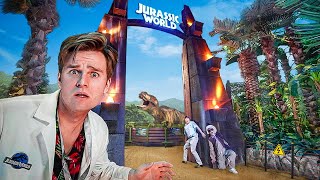 SNEAKING Into REAL JURASSIC PARK 24 HOUR CHALLENGE [upl. by Anelram]