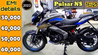 Bajaj Pulsar Ns160 Bs7 Obd2 New Model 2023 Price Detail  Down Payment💰 Loan Details🔥 EMI [upl. by Naimed]