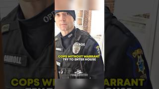 Cops without warrant try to enter house shorts [upl. by Nedrud38]