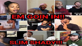 Reactors Reacting To Eminem The Ringer KAMIKAZE ALBUM REACTION COMPILATION [upl. by Carie]