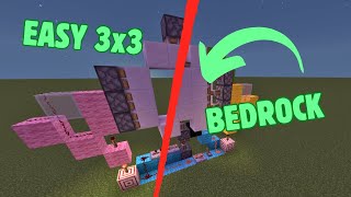 EASY 3x3 PISTON DOOR bedrock 121 [upl. by Johnny]