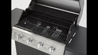 Review DynaGlo 4Burner Open Cart LP Gas Grill in Black Model DGF493BNP [upl. by Haldes]