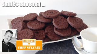 Sablés au chocolat  Recette par Chef Sylvain [upl. by Yrreb]