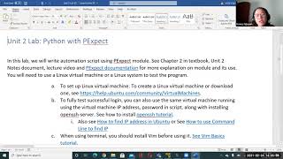 CIS30B Lab 2 Python Pexpect and Paramiko for SSH [upl. by Addis]