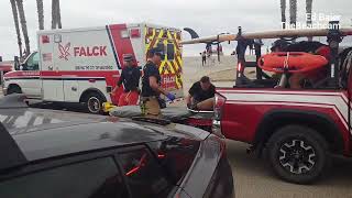 Bystanders Save Drowning Man In Ocean Beach drowning lifeguards firedepartment oceanbeach [upl. by Yasnil188]