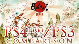 Okami HD  PS4 Pro vs PS3  Comparison [upl. by Erasaec]