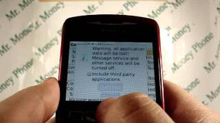 HARD RESET your Blackberry Curve 8310 DATA Wipe RESTORE to FACTORY condition [upl. by Innor633]