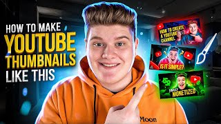 How to Make a Thumbnail for YouTube Videos with Glow Effect Quick and Easy tutorial for Beginners [upl. by Sullecram]