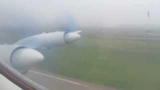 Air Koryo Ilyushin IL18 Takeoff from Pyongyang  Window View [upl. by Marijo]