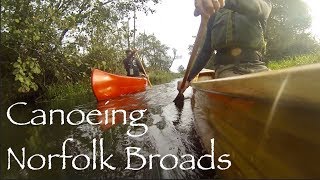 A Paddle on the Norfolk Broads North Walsham and Dilham Canal Cedar Strip Canoe [upl. by Jaban]