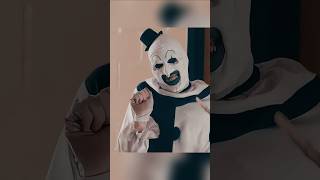 Art The Clown and The Little Pale Girl Surprise Jonathan  Terrifier 2 [upl. by Willi]