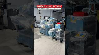 IWASAKI FINISHING MACHINE  HSDV 250 HOT FOILS STAMPING AND DIE CUTTING MACHINE diecutting foils [upl. by Aenad974]