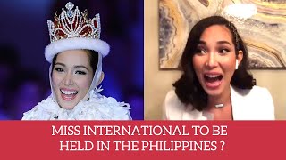 Bea Rose Santiago address rumours and talks about Miss International being held in the Philippines [upl. by Ahsienom]