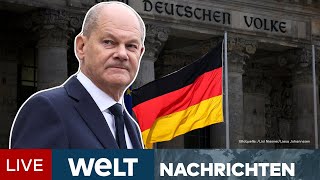 AMPELAUS Kanzler Scholz  Vertrauensfrage vor Weihnachten quotFür mich kein Problemquot  WELT Stream [upl. by Frye]