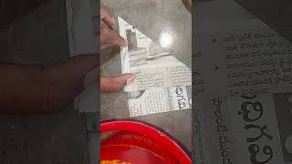 Umbrella dress cutting with newspaper Short subscribe [upl. by Ruddie]