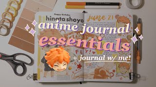 anime journal essentials✨ everything you need to start [upl. by Nortal]