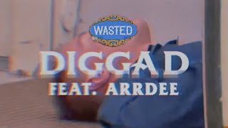 Digga D ft ArrDee  Wasted Visualizer [upl. by Tirrag]